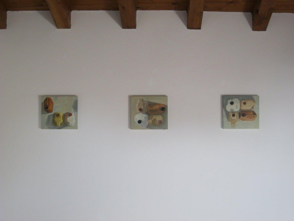veronica sozzi - taniche - olio su tavola - 32x35 - 2010