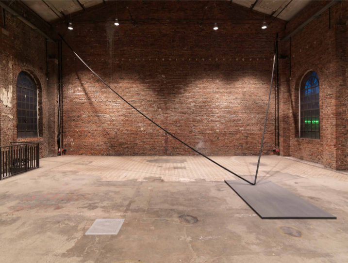 Stephanie Stein &Tobias Hoffknecht, Was, 2014, corda, acrilico, legno, 1 x 8 x 7 cm