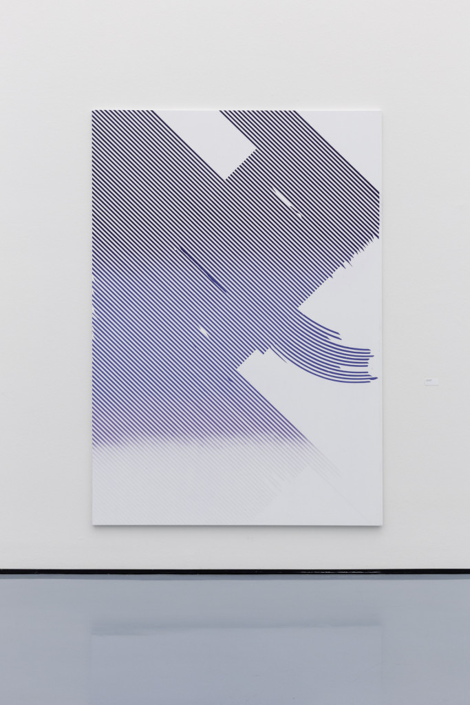 Tiziano Martini, installation view, 2012, acrylic paint and dirt on canvas, 260x180 cm